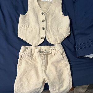 Janie and Jack Cream Kids Matching Set
